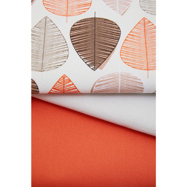 Orsina Orange Leaf Cotton Tea Towels – Set of 3 Absorbent Dish Cloths