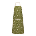 Orsina Kendal Green Cotton Kitchen Apron with White Herb Print
