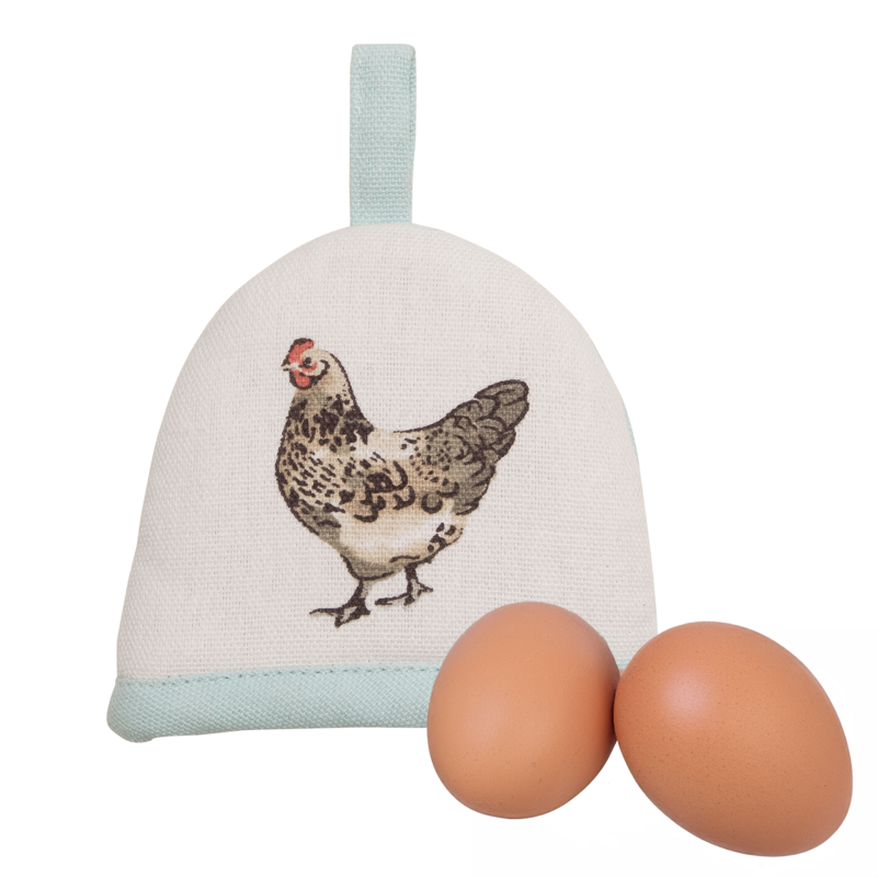 Orsina Mrs Henderson Egg Cosy | 100% Cotton Hen Design Breakfast Warmer