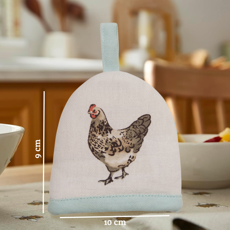 Orsina Mrs Henderson Egg Cosy | 100% Cotton Hen Design Breakfast Warmer