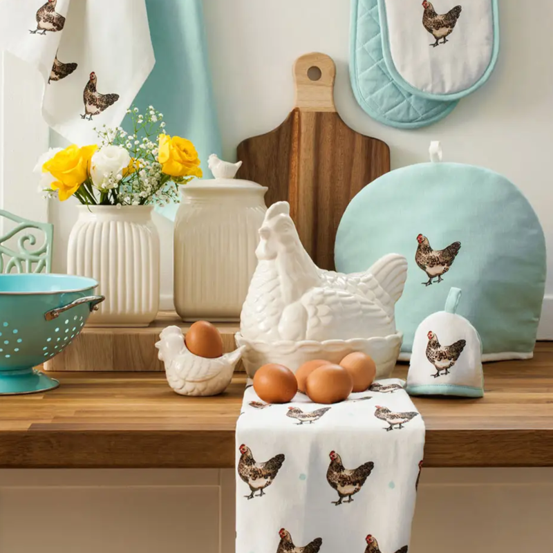 Orsina Mrs Henderson Egg Cosy | 100% Cotton Hen Design Breakfast Warmer