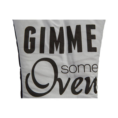 Orsina Pun and Games Single Oven Glove – White Cotton Kitchen Mitt
