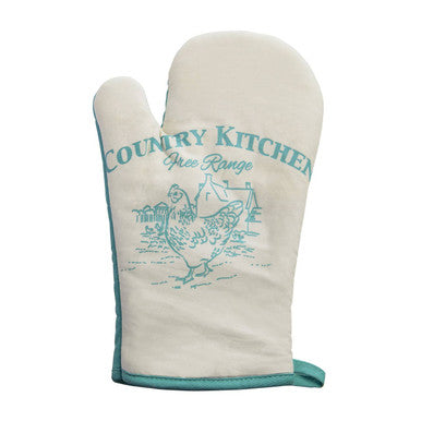 Orsina Country Kitchen Single Oven Glove – Quilted Cotton Heat Mitt