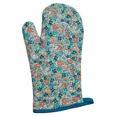 Orsina Pretty Things Single Oven Glove – Floral Quilted Cotton Mitt