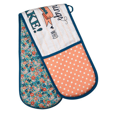 Orsina Pretty Things Double Oven Glove – Reversible Floral Cotton