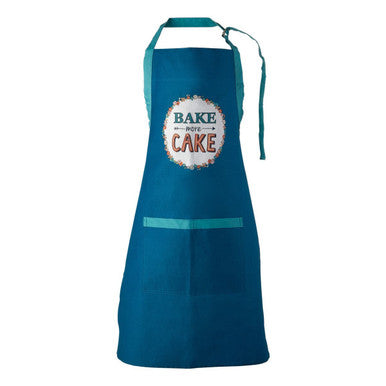 Orsina Pretty Things Cotton Baking Apron with Pockets – Cobalt Blue