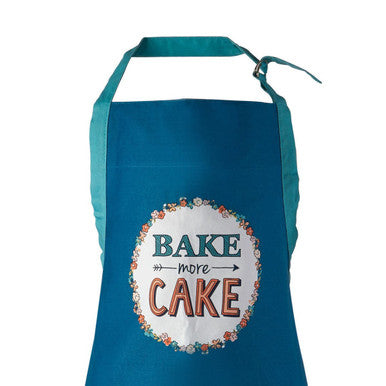 Orsina Pretty Things Cotton Baking Apron with Pockets – Cobalt Blue