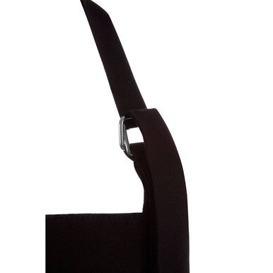 Orsina Modern Retro Black Cotton Chef Apron with Adjustable Neck Strap