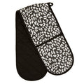 Orsina London Leo Double Oven Glove – Quilted Black and White Cotton