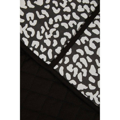 Orsina London Leo Double Oven Glove – Quilted Black and White Cotton