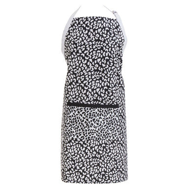 Orsina London Leo Cotton Chef Apron | Monochrome Pattern with Pocket