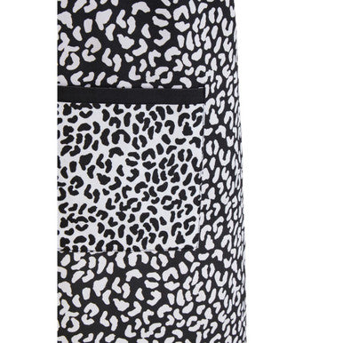 Orsina London Leo Cotton Chef Apron | Monochrome Pattern with Pocket