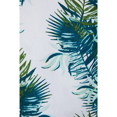 Orsina Winter Palm Cotton Apron – Tropical Print Adjustable Kitchen Gear