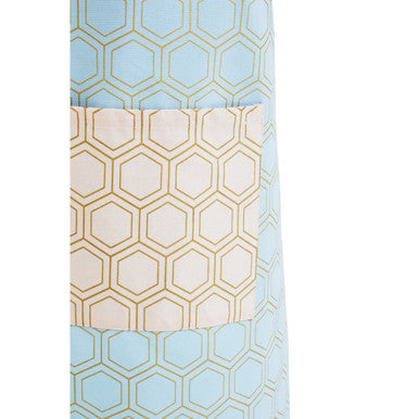 Orsina Frosted Deco Cotton Apron – Pastel Geometric Print with Pocket