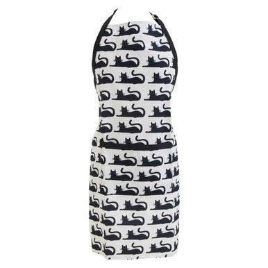 Orsina Black Cat Apron – Adjustable Cotton Kitchen Cooking Apron