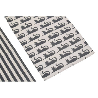 Orsina Black Cat Tea Towels – Set of 3 Absorbent Low Lint Kitchen Linens