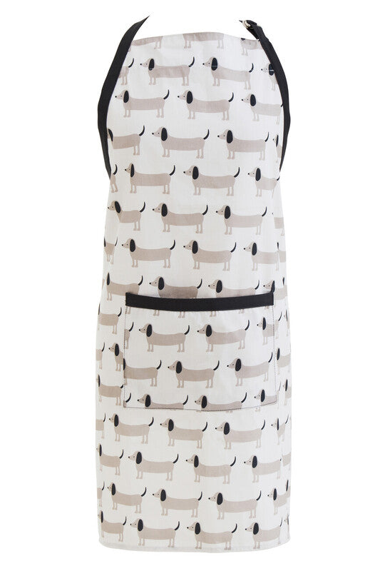 Orsina Sausage Dog Apron – Adjustable Cotton Kitchen Apron for Cooking