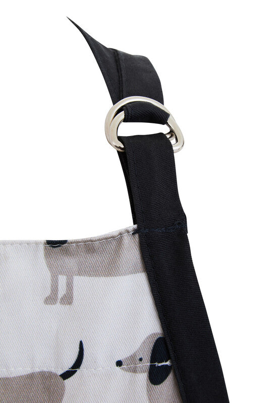 Orsina Sausage Dog Apron – Adjustable Cotton Kitchen Apron for Cooking