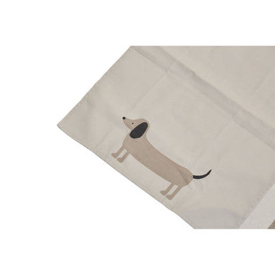 Orsina Sausage Dog Tea Towels – Set of 3 Absorbent Beige Cotton Towels