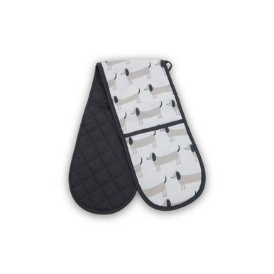 Orsina Sausage Dog Double Oven Glove | Heat-Resistant Cotton Mitt