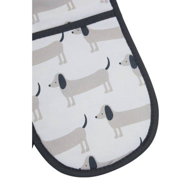 Orsina Sausage Dog Double Oven Glove | Heat-Resistant Cotton Mitt