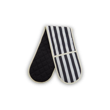 Orsina Stripe Double Oven Glove – Heat-Resistant Quilted Cotton Mitts