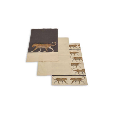 Orsina London Leo Leopard Print Tea Towels – Set of 3 Absorbent Cotton