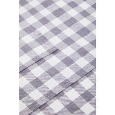 Orsina Doro Cotton Tea Towels – Set of 3 Grey and White Checkered