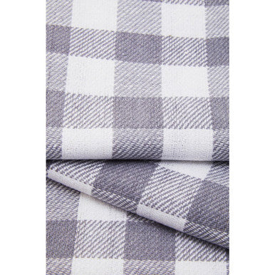 Orsina Doro Cotton Tea Towels – Set of 3 Grey and White Checkered