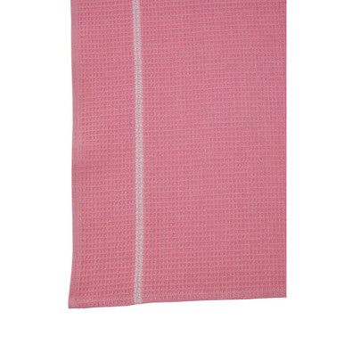 Orsina Doro Waffle Tea Towels – Set of 3 Pink and White Kitchen Towels