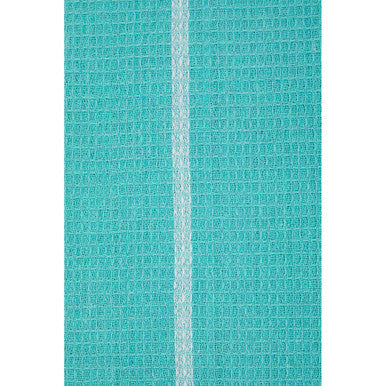Orsina Doro Waffle Tea Towels – Set of 3 Green and White Kitchen Towels