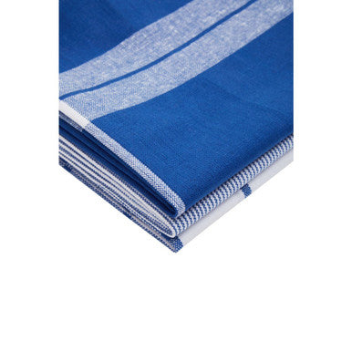 Orsina Doro Blue and White Cotton Tea Towels - Set of 3 Absorbent Linens