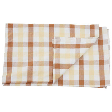 Orsina Thread and Loom Terracotta Gingham Tablecloth – Rustic Cotton