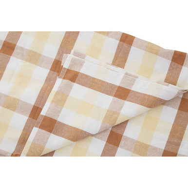 Orsina Thread and Loom Terracotta Gingham Tablecloth – Rustic Cotton