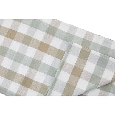 Orsina Check Design Tablecloth – Woven Cotton Table Linen for Dining