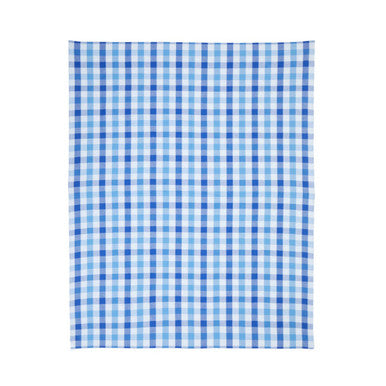 Orsina Thread and Loom Blue Check Tablecloth | Elegant Dining Linen