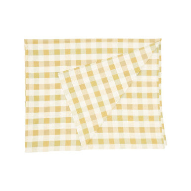 Orsina Yellow Check Cotton Tablecloth – Thread and Loom Dining Decor