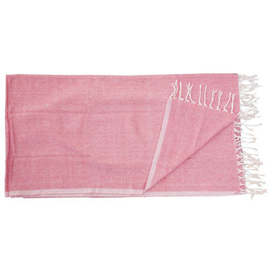 Orsina Poppy Red Hammam Towel – Quick-Dry Cotton Beach & Bath Towel