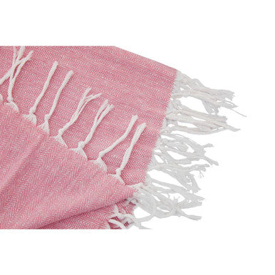 Orsina Poppy Red Hammam Towel – Quick-Dry Cotton Beach & Bath Towel