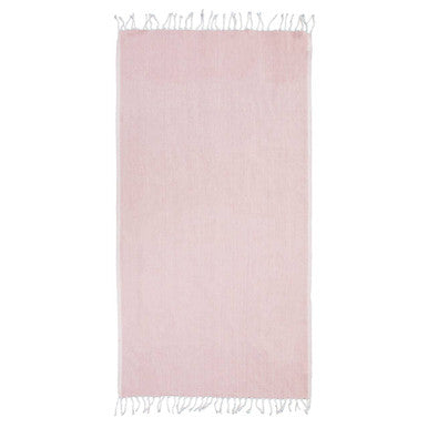 Thread & Loom Coral Hammam Towel – Quick-Dry Absorbent Cotton Beach Wrap