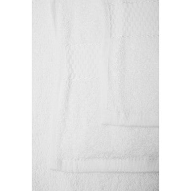 Orsina Thread and Loom 6-Piece White Towel Set | Absorbent Terry Cotton