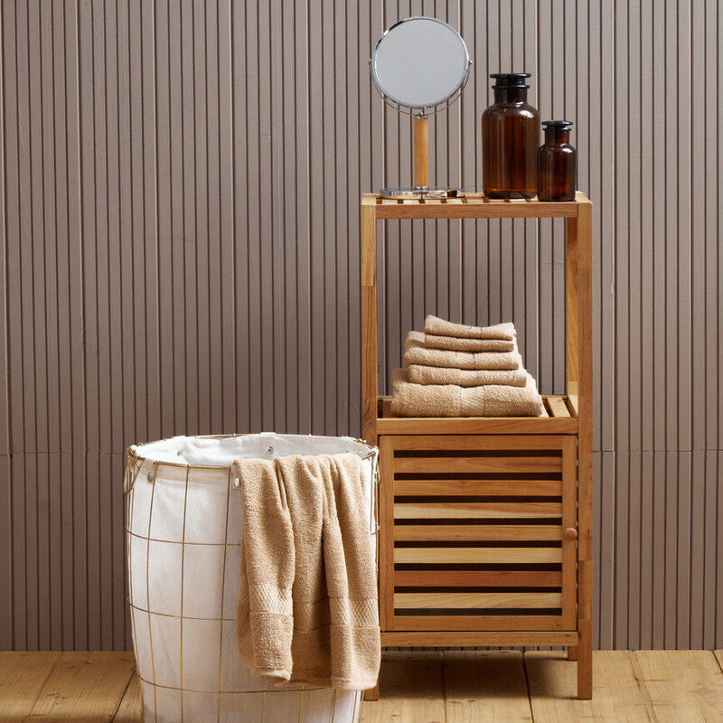 Orsina Thread and Loom 6-Piece Towel Set – Warm Sand Terry Cotton