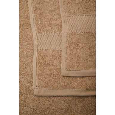 Orsina Thread and Loom 6-Piece Towel Set – Warm Sand Terry Cotton