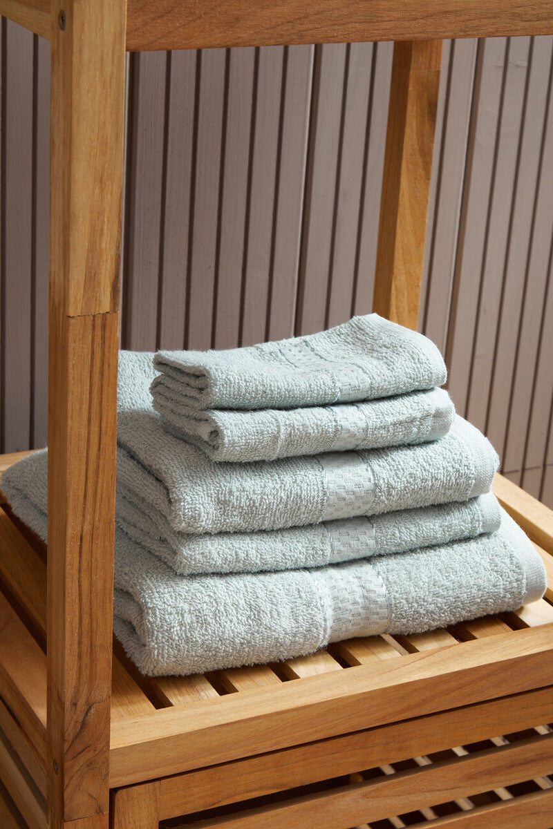 Thread and Loom 6-Piece Desert Sage Towel Set | Absorbent Cotton Terry