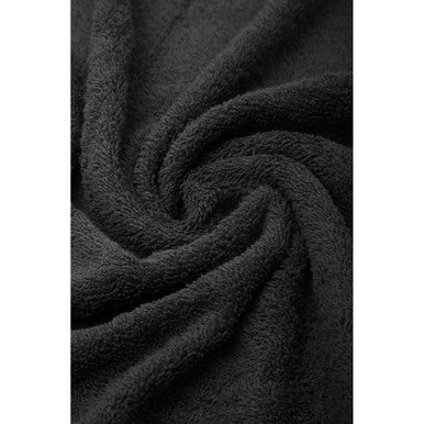 Orsina Thread and Loom 6-Piece Poppy Seed Charcoal Terry Towel Set