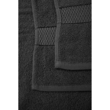 Orsina Thread and Loom 6-Piece Poppy Seed Charcoal Terry Towel Set