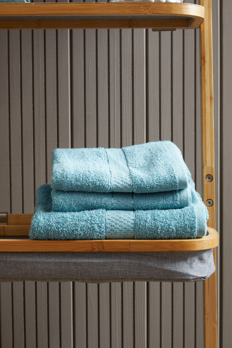 Thread and Loom 6 Piece Dusty Turquoise Towel Set | Absorbent Terry