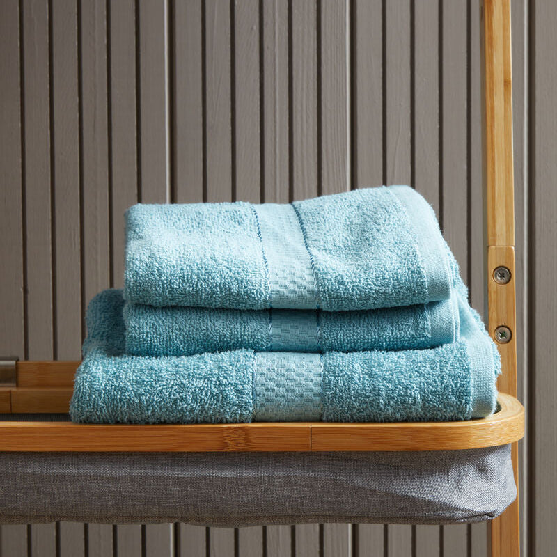 Thread and Loom 6 Piece Dusty Turquoise Towel Set | Absorbent Terry