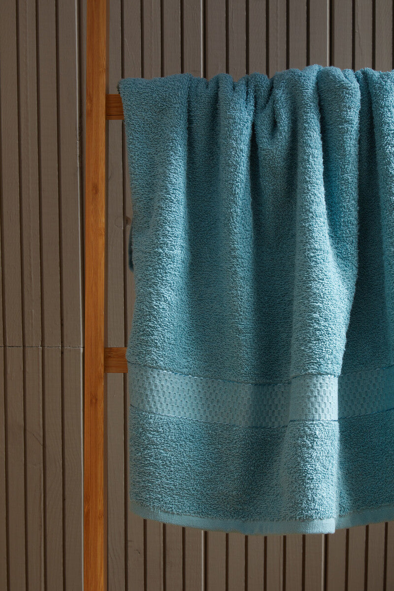 Thread and Loom 6 Piece Dusty Turquoise Towel Set | Absorbent Terry