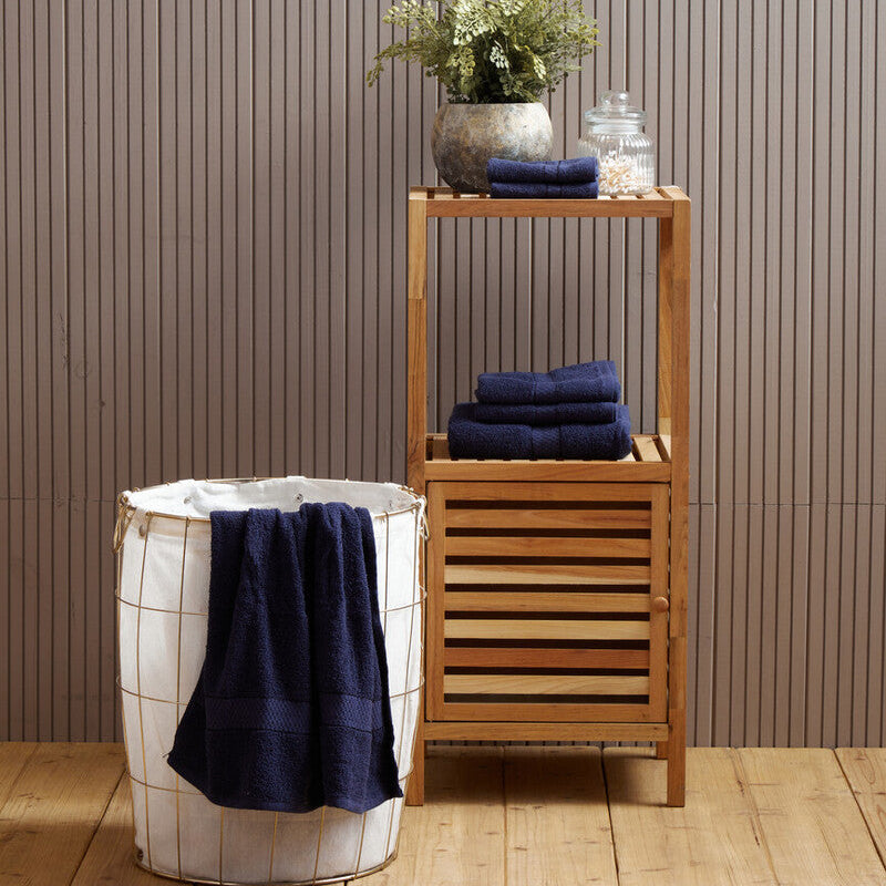 Orsina Navy Blue Towel Set – 6 Piece Absorbent Terry Cloth Linens